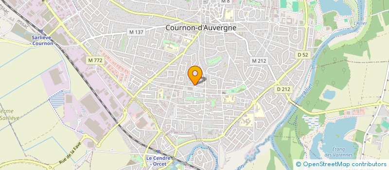 localisation de l'entreprise MADAME DOMINIQUE BARET  COURNON-D'AUVERGNE