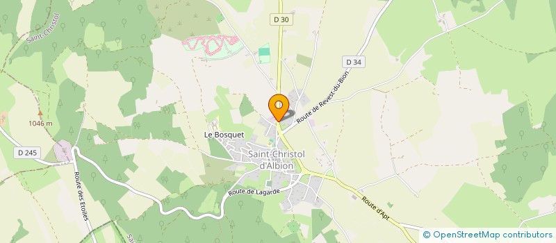 localisation de l'entreprise MADAME DOMINIQUE BARON à SAINT-CHRISTOL