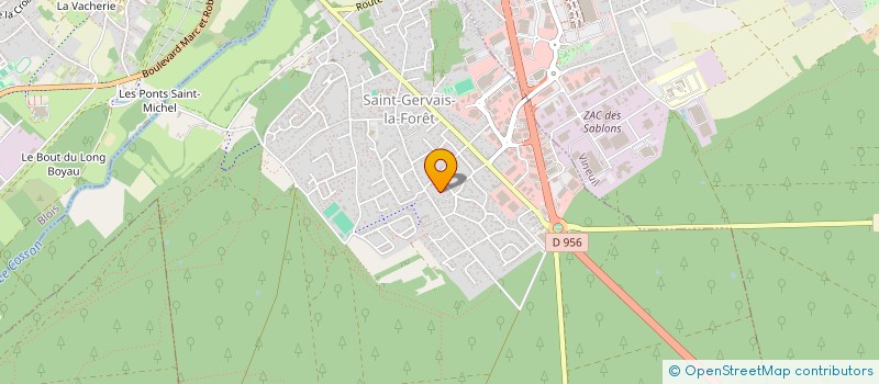 localisation de l'entreprise MADAME DOMINIQUE BARRAULT  SAINT-GERVAIS-LA-FORET