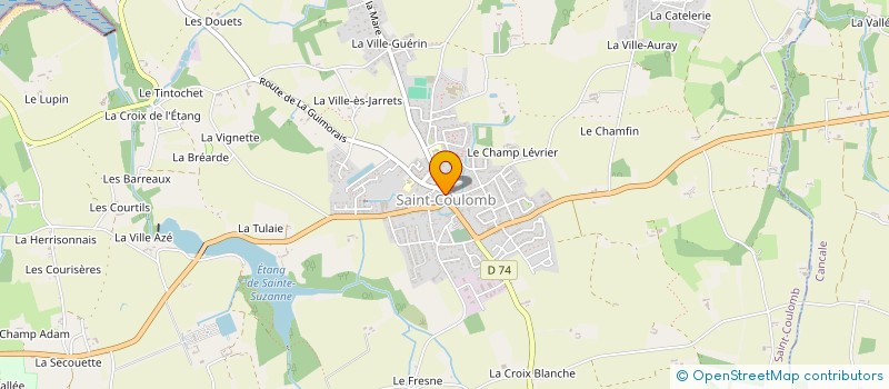 localisation de l'entreprise MADAME DOMINIQUE BASTIDE  SAINT-COULOMB