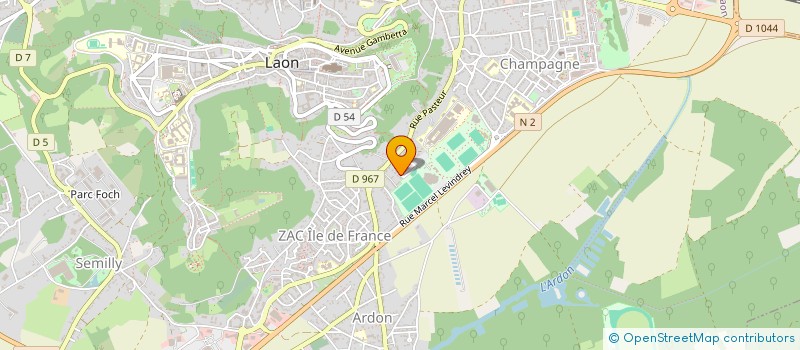 localisation de l'entreprise MADAME DOMINIQUE BATAILLE à LAON