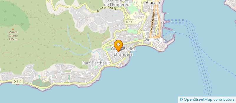 localisation de l'entreprise MADAME DOMINIQUE BATTESTI à AJACCIO