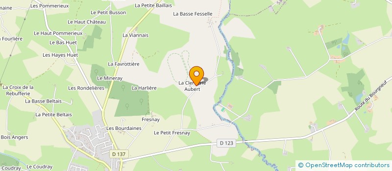 localisation de l'entreprise MADAME DOMINIQUE BAUDRON  LE BOURGNEUF-LA-FORET