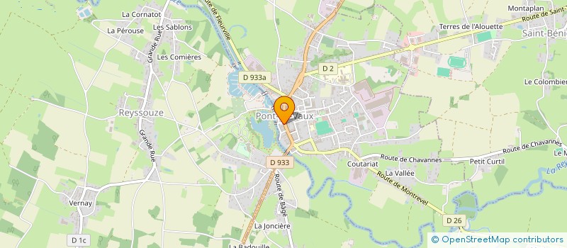 localisation de l'entreprise MADAME DOMINIQUE BAUMONT à PONT-DE-VAUX