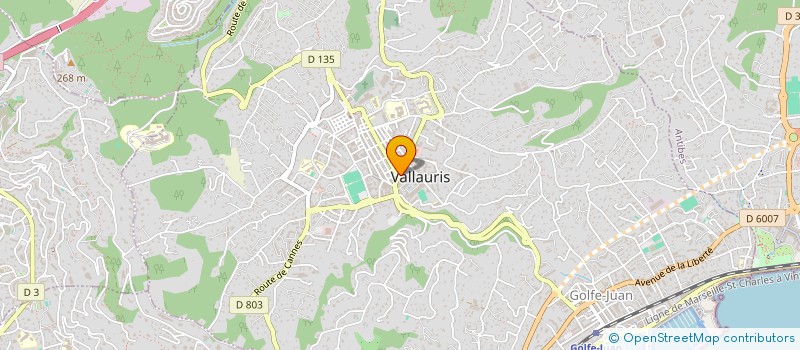 localisation de l'entreprise MADAME DOMINIQUE BEAUVILLAIN DE MONTREUIL à VALLAURIS