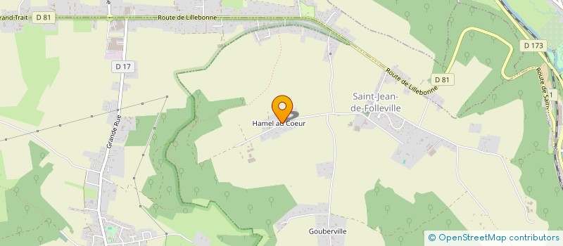 localisation de l'entreprise MADAME DOMINIQUE BECASSE  SAINT-JEAN-DE-FOLLEVILLE