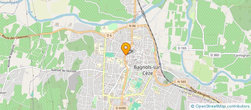 localisation de l'entreprise MADAME DOMINIQUE BEDOUET  BAGNOLS-SUR-CEZE