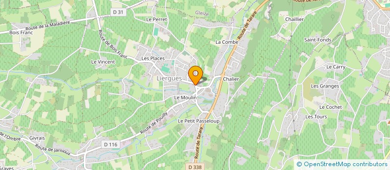 localisation de l'entreprise MADAME DOMINIQUE BEGOU  PORTE DES PIERRES DOREES