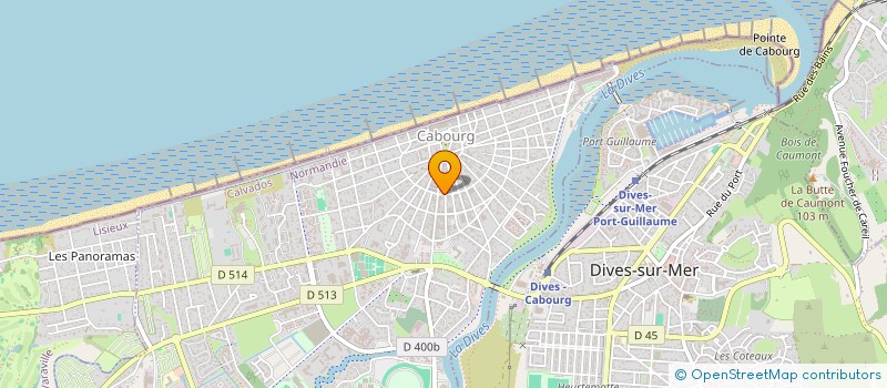 localisation de l'entreprise MADAME DOMINIQUE BEGYN  CABOURG