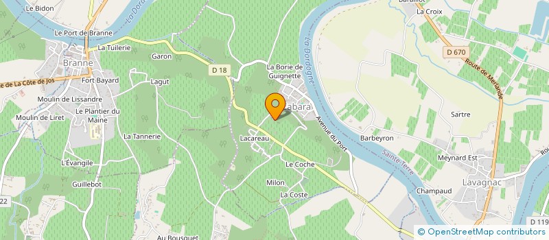 localisation de l'entreprise MADAME DOMINIQUE BERDUCQ  CABARA