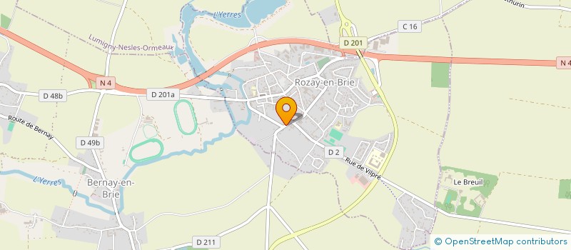 localisation de l'entreprise MADAME DOMINIQUE BERGERON  ROZAY-EN-BRIE