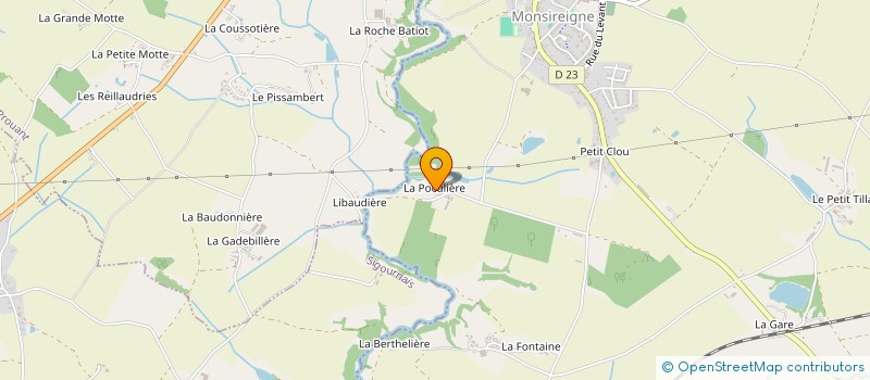 localisation de l'entreprise MADAME DOMINIQUE BERNARD  MONSIREIGNE