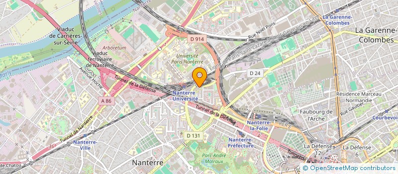 localisation de l'entreprise MADAME DOMINIQUE BERNARD  NANTERRE