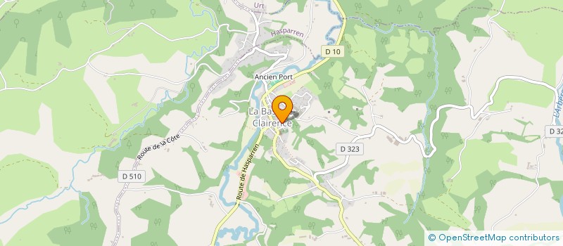 localisation de l'entreprise MADAME DOMINIQUE BERNARD  LA BASTIDE-CLAIRENCE