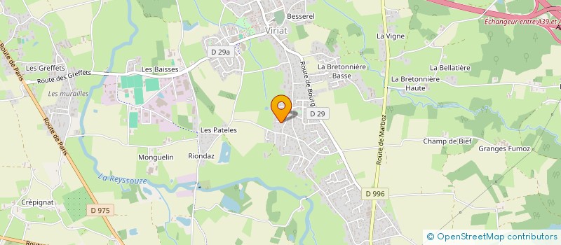 localisation de l'entreprise MADAME DOMINIQUE BERTHIER à VIRIAT