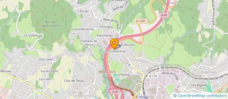 localisation de l'entreprise MADAME DOMINIQUE BERTHOD  ANNECY