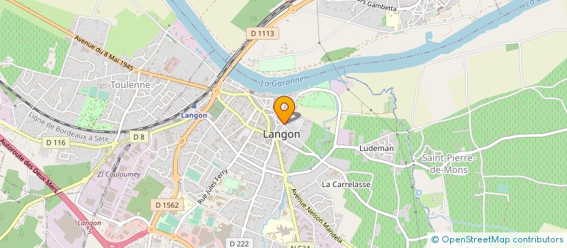 localisation de l'entreprise MADAME DOMINIQUE BIENDEL à LANGON