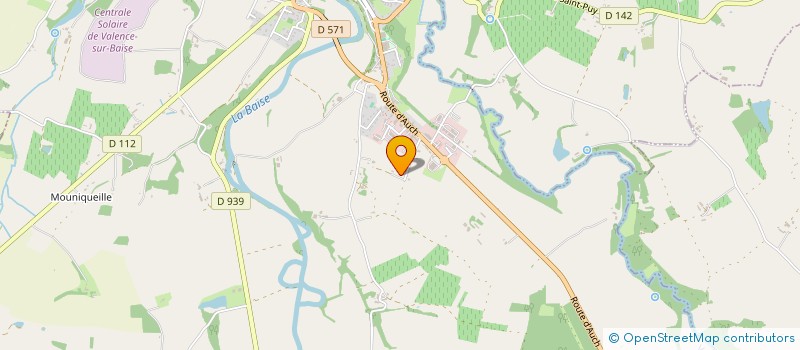 localisation de l'entreprise MADAME DOMINIQUE BISCOURP  VALENCE-SUR-BAISE