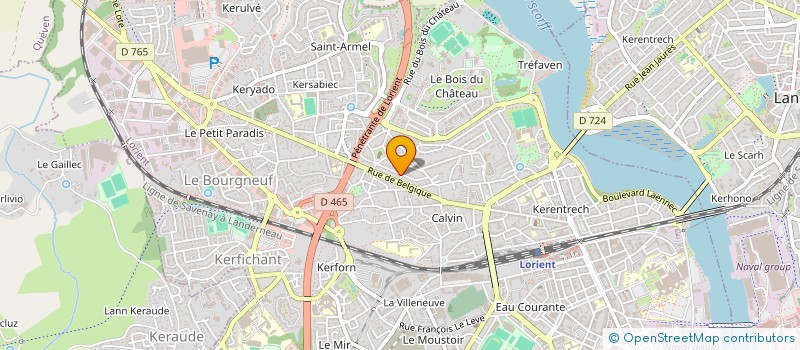 localisation de l'entreprise MADAME DOMINIQUE BISELLO  LORIENT