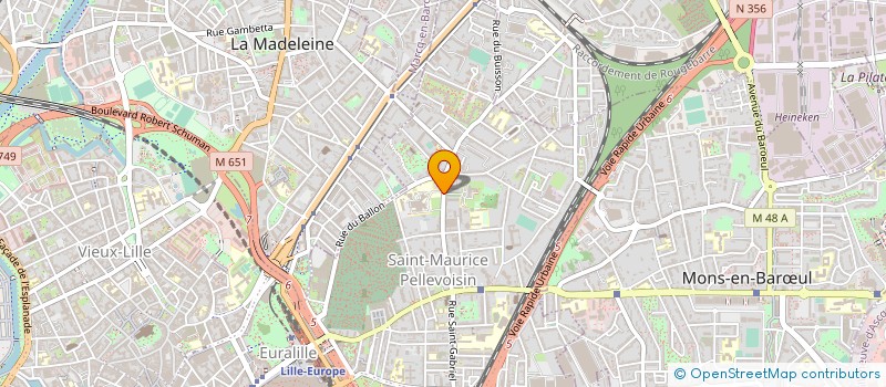 localisation de l'entreprise MADAME DOMINIQUE BLANC à LILLE