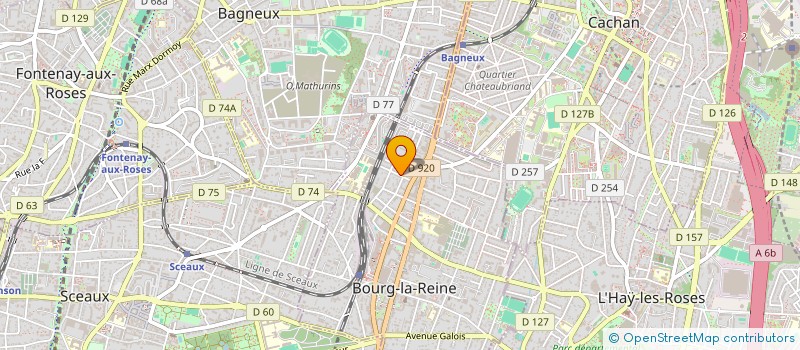 localisation de l'entreprise MADAME DOMINIQUE BLANC à BOURG-LA-REINE