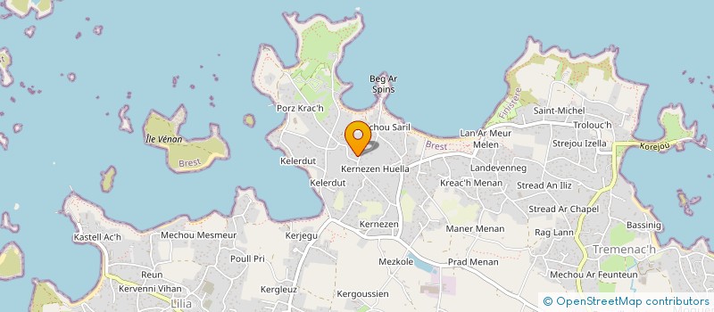 localisation de l'entreprise MADAME DOMINIQUE BLANDIN  PLOUGUERNEAU