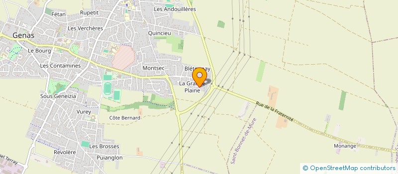 localisation de l'entreprise MADAME DOMINIQUE BONNA à GENAS