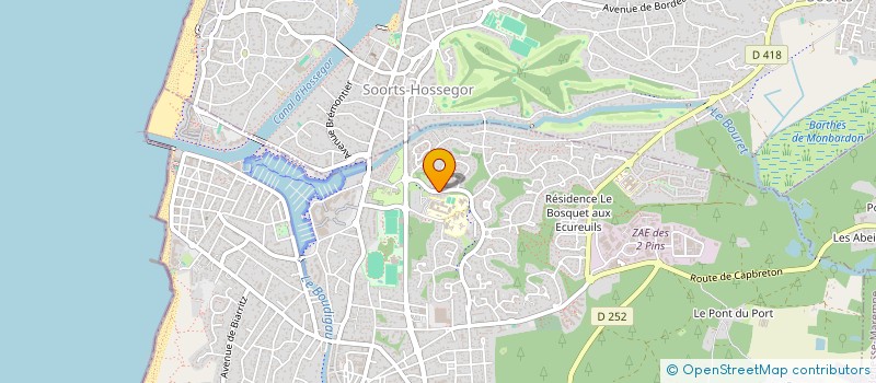 localisation de l'entreprise MADAME DOMINIQUE BONS  CAPBRETON