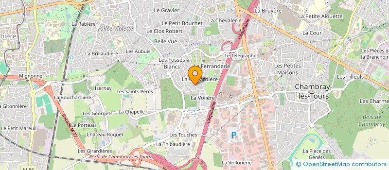 localisation de l'entreprise MADAME DOMINIQUE BORDE  CHAMBRAY-LES-TOURS