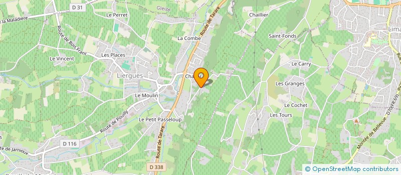 localisation de l'entreprise MADAME DOMINIQUE BORDENAVE à PORTE-DES-PIERRES-DOREES