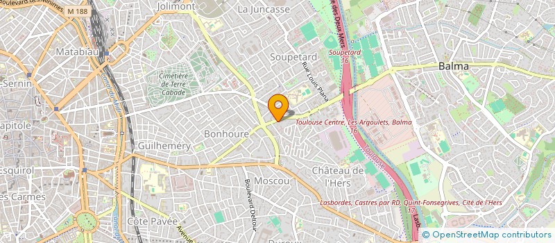 localisation de l'entreprise MADAME DOMINIQUE BORDERES à TOULOUSE