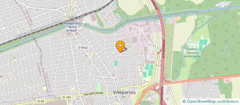 localisation de l'entreprise MADAME DOMINIQUE BOSC  VILLEPARISIS