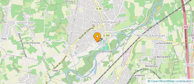 localisation de l'entreprise MADAME DOMINIQUE BOST  CHAZAY-D'AZERGUES