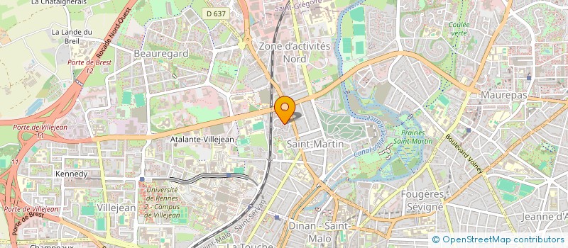 localisation de l'entreprise MADAME DOMINIQUE BOUCHARD  RENNES