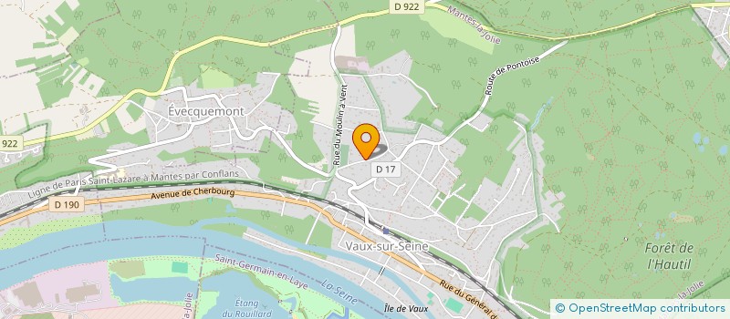 localisation de l'entreprise MADAME DOMINIQUE BOUCHARD à VAUX-SUR-SEINE