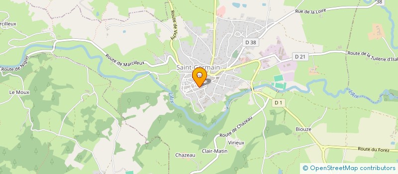 localisation de l'entreprise MADAME DOMINIQUE BOUDAY à SAINT-GERMAIN-LAVAL