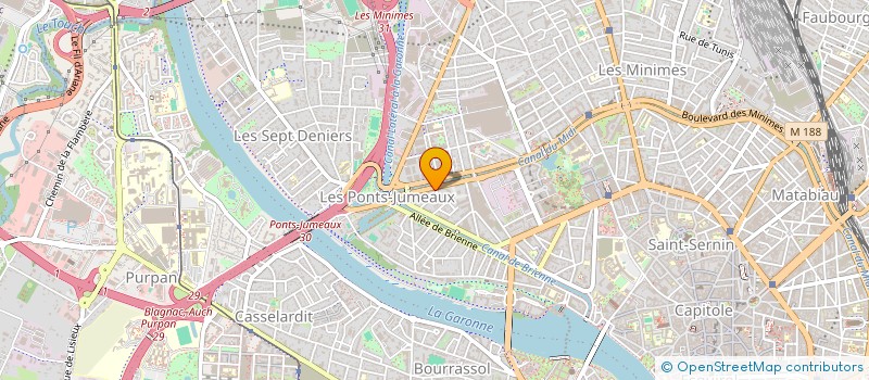 localisation de l'entreprise MADAME DOMINIQUE BOURDONELE à TOULOUSE