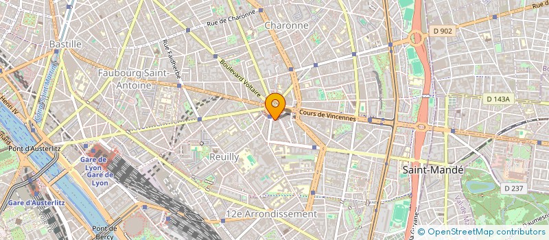 localisation de l'entreprise MADAME DOMINIQUE BOURGEOIS à PARIS