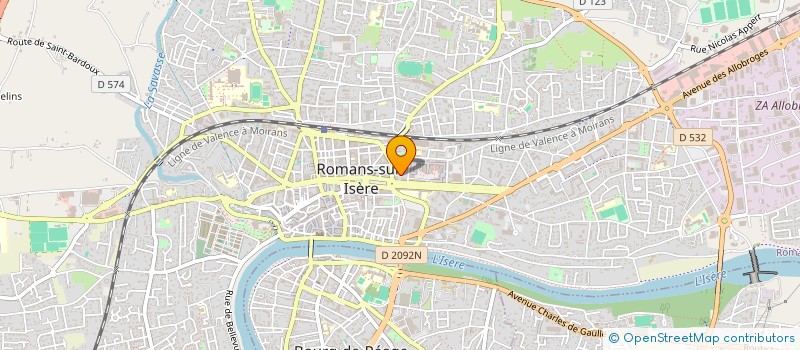 localisation de l'entreprise MADAME DOMINIQUE BOURGNE  ROMANS-SUR-ISERE