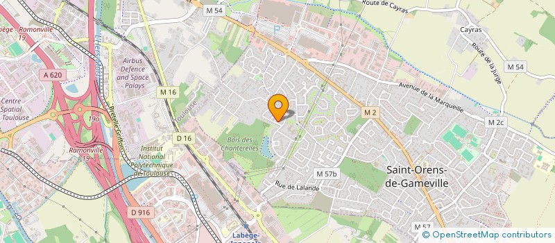 localisation de l'entreprise MADAME DOMINIQUE BOURJOL à SAINT-ORENS-DE-GAMEVILLE