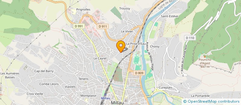 localisation de l'entreprise MADAME DOMINIQUE BOUTEILLER à MILLAU