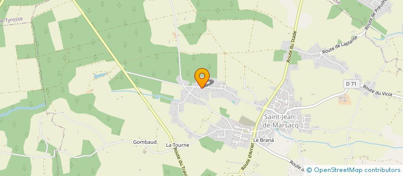localisation de l'entreprise MADAME DOMINIQUE BRACQ  SAINT-JEAN-DE-MARSACQ