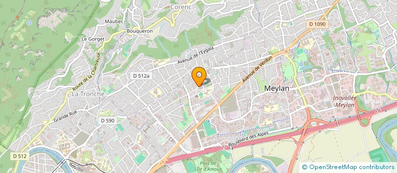 localisation de l'entreprise MADAME DOMINIQUE BRAMANTE  CORENC