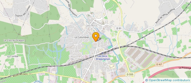 localisation de l'entreprise MADAME DOMINIQUE BREANT  LES ARCS