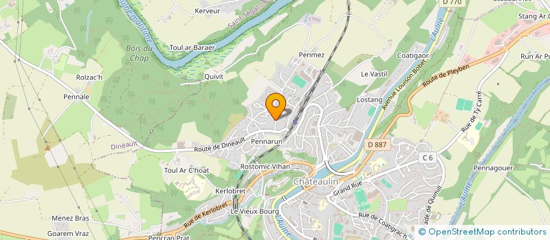 localisation de l'entreprise MADAME DOMINIQUE BREYTON  CHATEAULIN