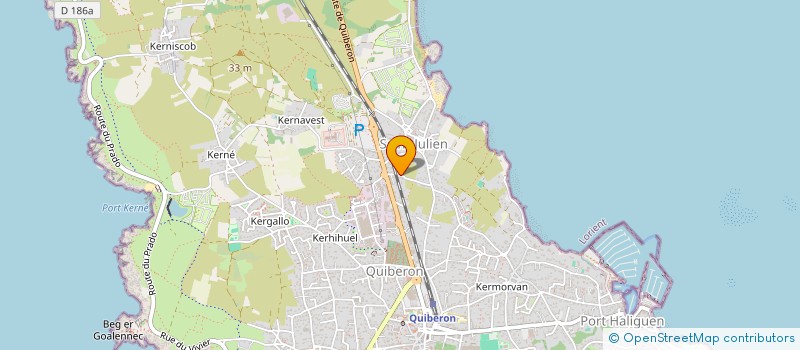 localisation de l'entreprise MADAME DOMINIQUE BRIEU  QUIBERON