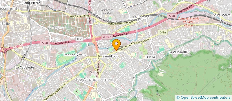 localisation de l'entreprise MADAME DOMINIQUE BRUN à MARSEILLE