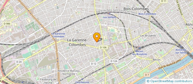 localisation de l'entreprise MADAME DOMINIQUE BRUN à LA GARENNE-COLOMBES