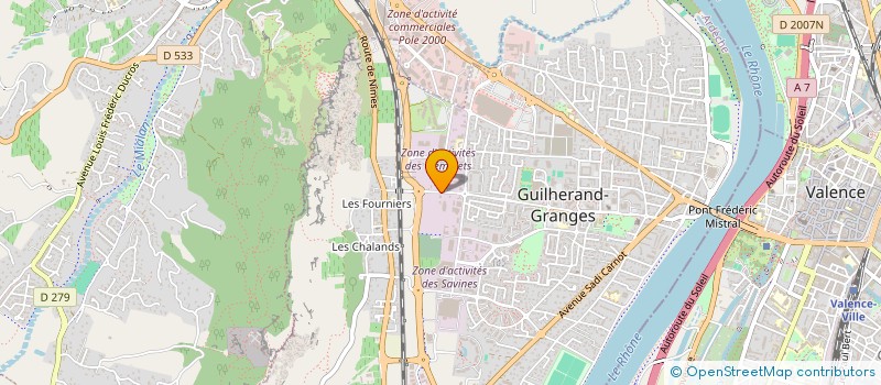 localisation de l'entreprise MADAME DOMINIQUE BRUNEL  GUILHERAND-GRANGES