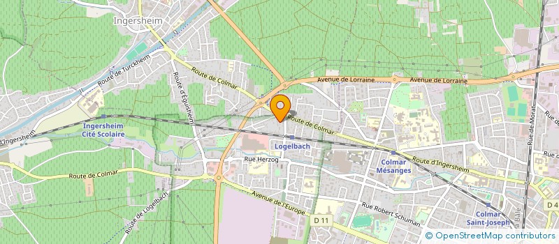 localisation de l'entreprise MADAME DOMINIQUE BUCHER  WINTZENHEIM